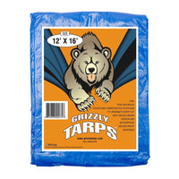 B-Air Grizzly 12' x 16' Waterproof Woven Polyethylene Tarp, BA-GT-BL-1216, 5 mil, Blue