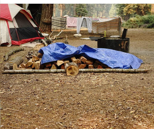 B-Air Grizzly 14' x 30' Waterproof Woven Polyethylene Tarp, BA-GT-BL-1430, 5 mil, Blue