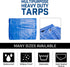 B-Air Grizzly 14' x 30' Waterproof Woven Polyethylene Tarp, BA-GT-BL-1430, 5 mil, Blue