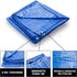 B-Air Grizzly 14' x 30' Waterproof Woven Polyethylene Tarp, BA-GT-BL-1430, 5 mil, Blue