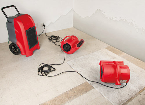 B-Air VG-1500 150 PPD Commercial Dehumidifier: Red