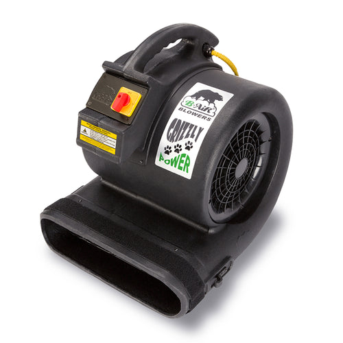 B-Air Grizzly 1 HP 3 Speed Commercial Air Mover & Blower Fan, BA-GP-1-BK, Black