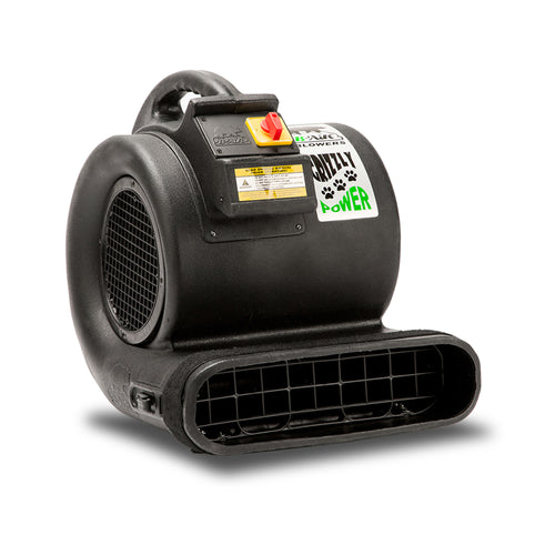 B-Air Grizzly 1 HP 3 Speed Commercial Air Mover & Blower Fan, BA-GP-1-BK, Black