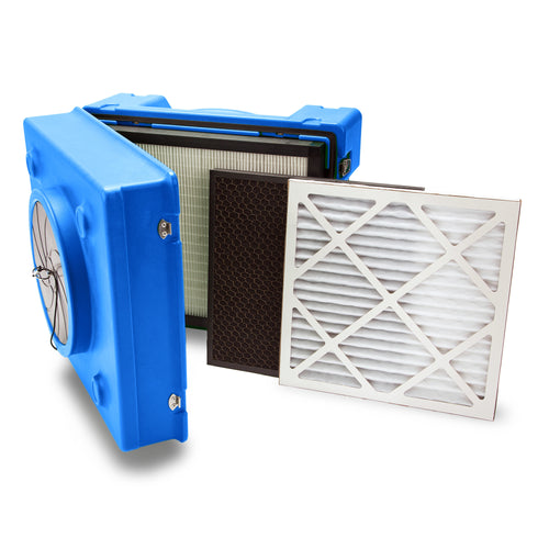 B-Air RA-650 ⅓ HP 3-Stage HEPA Air Purifier Scrubber: blue