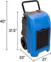 B-Air VG-1500 150 Pint 235 CFM Industrial Dehumidifier: blue