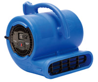 1/3 HP Air Mover for Water Damage Restoration Carpet Dryer Janitorial Floor Blower Fan in Blue