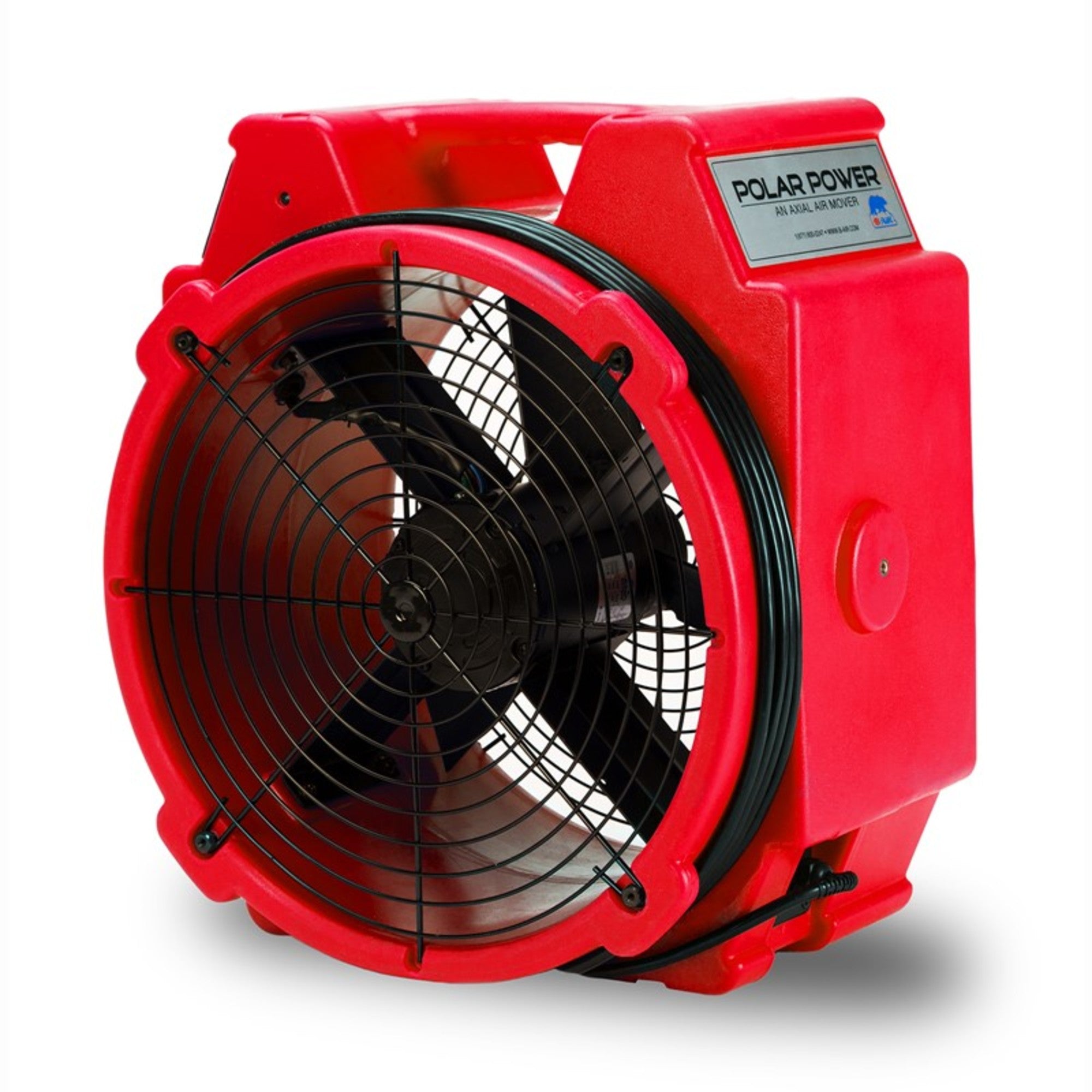 B-Air PB-25 1/4 HP High Velocity Polar Axial Air Mover Fan: Red